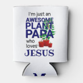 Monogram GEWELDIGE PLANT PAPA LOVES JESUS Blikjeskoeler (Voorkant)