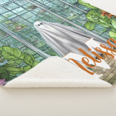 Monogram Ghost in Greenhouse Sherpa Deken (3/4)
