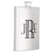 Monogram Gift Flask voor mannen - Heupfles (Rechts)