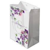 Monogram Giftzak met Zoete Erwtjes Medium Cadeauzakje (Achterkant Gekanteld)