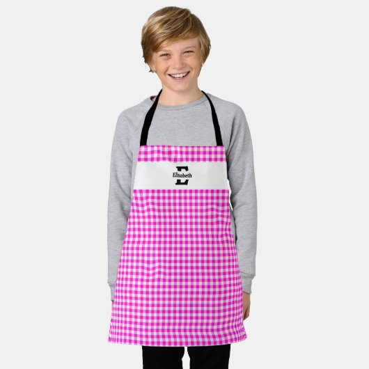 Monogram Gingham Schort (Gedragen)