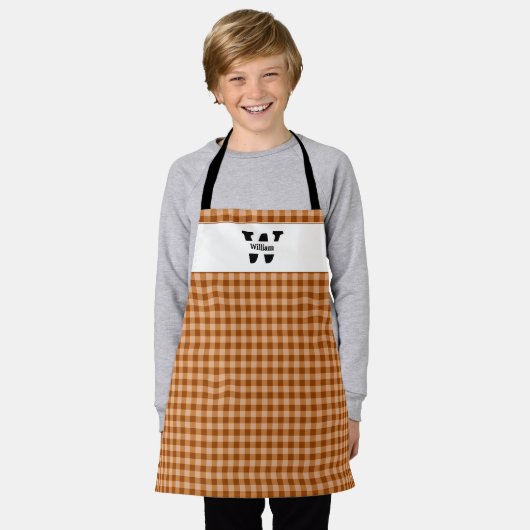 Monogram Gingham Schort (Gedragen)