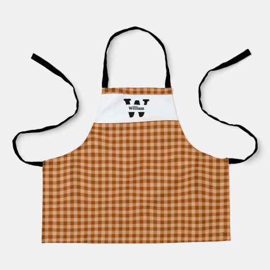 Monogram Gingham Schort (Voorkant)