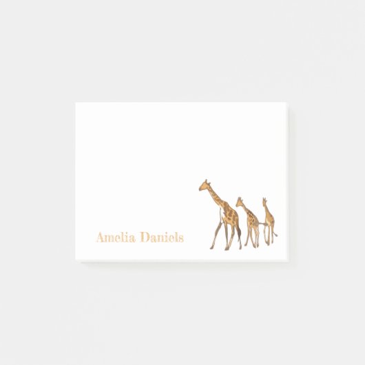 Monogram Giraffe Post-it® Notes (Voorkant)