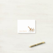 Monogram Giraffe Post-it® Notes (Op bureau)