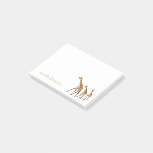 Monogram Giraffe Post-it® Notes (Schuin)