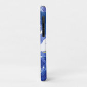 Monogram Girly Blue Floral Waterverf Peonies Case-Mate iPhone Case (Achterkant/links)