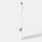 Monogram Girly Floral Waterverf Coral Flowers Case-Mate iPhone Case (Achterkant / Rechts)