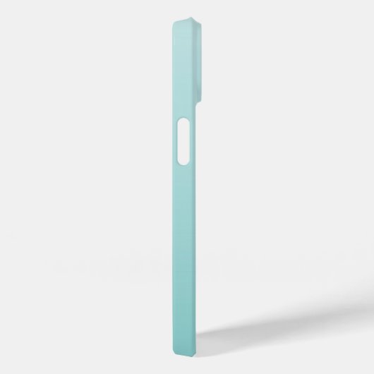 Monogram Girly Mint Green Heart Simple Modern Chic Case-Mate iPhone Case (Achterkant / Rechts)