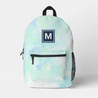 Monogram Girly Pastel Stropdas-dye rugzak