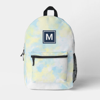 Monogram Girly Pastel Stropdas-dye rugzak