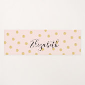 Monogram Girly Pink Yogamat (Voorkant (horizontaal))