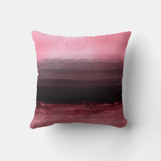 Monogram Girly Roos Gold en Black Ombre Kussen (Achterkant)