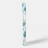 Monogram Girly Whimsical Leaves Pattern Case-Mate iPhone Case (Achterkant / Links)