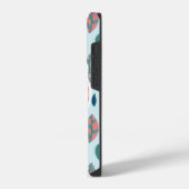 Monogram Girly Whimsical Leaves Pattern iPhone Hoesje (Linkerkant)