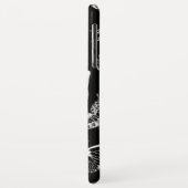 Monogram GL BW Butterflies Case-Mate iPhone Case (Achterkant/links)