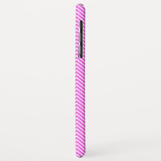 Monogram GL Roze Mini Chevron Case-Mate iPhone Case (Achterkant/links)