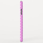 Monogram GL Roze Steile Chevron Case-Mate iPhone Case (Achterkant/rechts)