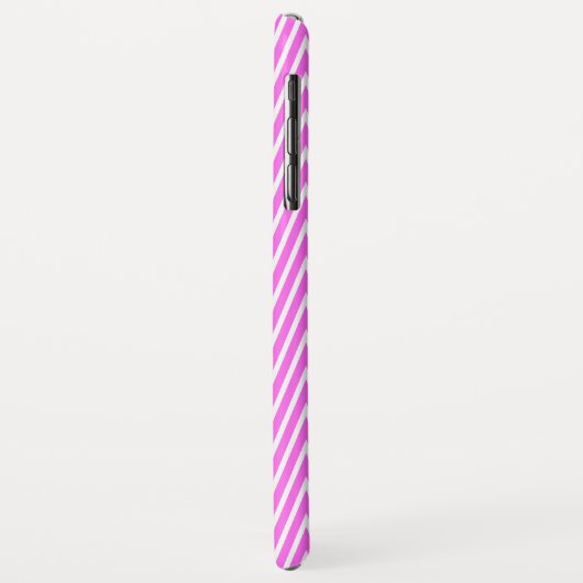 Monogram GL Roze Steile Chevron Case-Mate iPhone Case (Achterkant/links)
