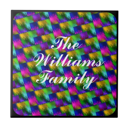 MONOGRAM-GLAS IN LOOD TEGELTJE (Voorkant)