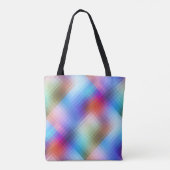 Monogram Glass Checkered Pattern Canvas tas (Achterkant)