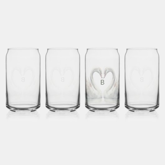 Monogram Glassware Set Drinkware Blikvorm Glas (Achterkant)
