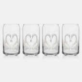 Monogram Glassware Set Drinkware Blikvorm Glas (Voorkant)