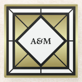 Monogram Glazen Onderzetter