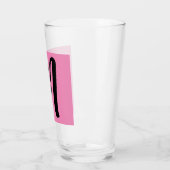 MONOGRAM GLAZEN ROZE TUMBLER (Links)