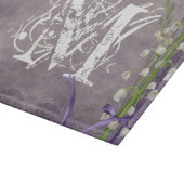 Monogram glazen snijvlak wit vlak snijplank (Hoek)