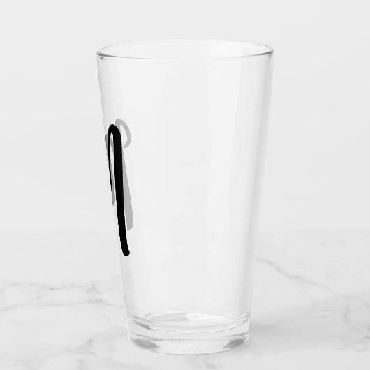 MONOGRAM GLAZEN TUMBLER (Links)