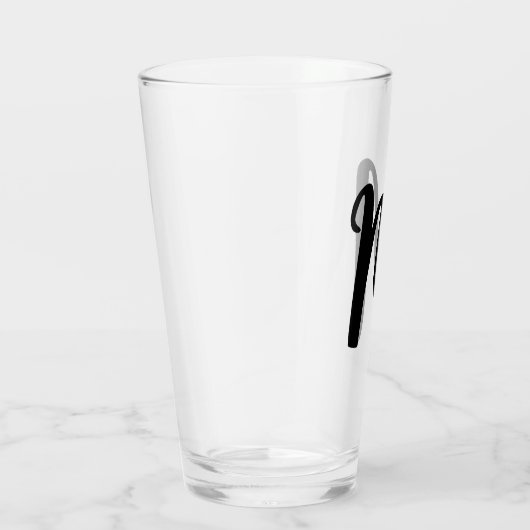 MONOGRAM GLAZEN TUMBLER (Rechts)