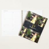 Monogram Glitter Effect 2021 Persoonlijke foto Planner (Display)