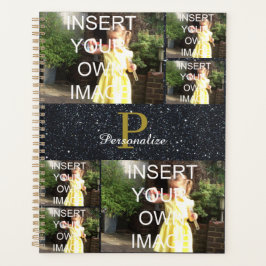 Monogram Glitter Effect 2021 Persoonlijke foto Planner