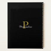 Monogram Glitter Effect 2021 Persoonlijke foto Planner (Achterkant)