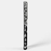 Monogram Glitter Icicles Glam Samsung Galaxy Hoesje (Rechterkant)