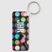 Monogram Glitter Make-up Sleutelhanger (Achterkant)