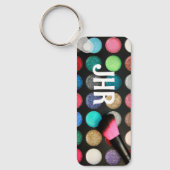 Monogram Glitter Make-up Sleutelhanger (Voorkant)