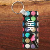 Monogram Glitter Make-up Sleutelhanger (Voorkant)