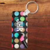 Monogram Glitter Make-up Sleutelhanger (Achterkant)