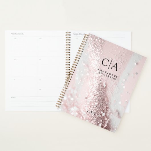 Monogram Glitter Planner (Display)