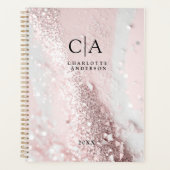 Monogram Glitter Planner (Voorkant)