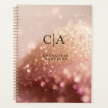 Monogram Glitter Planner<br><div class="desc">Glitter,  klantspecifieke monogram planner. Bewerk je product over een paar minuten. U kunt het lettertype/de grootte/kleur en de positie wijzigen met "verder personaliseren".</div>