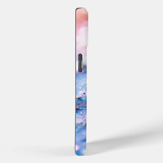 Monogram Glitter Rainbow Achtergrond Case-Mate iPhone Case (Achterkant / Rechts)