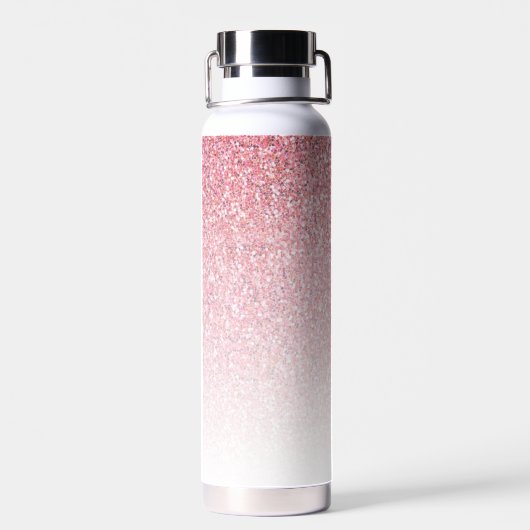 Monogram Glitter Rainbow Glitter Feminine Waterfles (Achterkant)