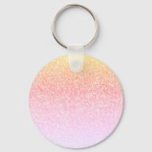 Monogram Glitter Rainbow Sleutelhanger (Achterkant)