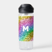 Monogram Glitter Specialized Rainbow Waterfles (Achterkant)