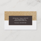 Monogram Glitter-visitekaartje Visitekaartje (Achterkant)