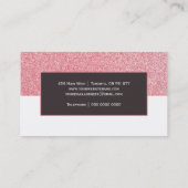 Monogram Glitter-visitekaartje Visitekaartje (Achterkant)