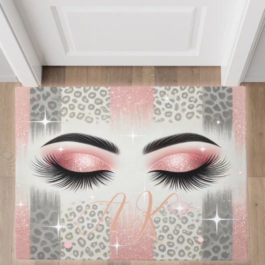 Monogram Glitter Wimpers Deurmat